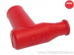 Spark plug wire TB05EM-R with 5 Kohm silicone resistance in red color - NGK