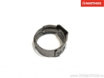 Stainless steel fuel hose clamp 13.1-15.3mm silver color - JM