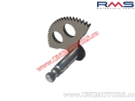 Starter Bendix - Aprilia / Beta / Malaguti / Minarelli / MBK / Yamaha 50cc 2T (short axle / straight pinion) - (RMS)