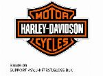 STEUN ASY, LINKS/VOOR, GLANZEND ZWART - 33649-09 - Harley-Davidson