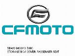 STORAGE BOX COVER, PASSENGER SEAT - 5BWV-043013-5000 - CFMOTO