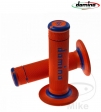 Stuurhandvat set A190 oranje blauw Domino D: 22 mm L: 118 mm gesloten - JM