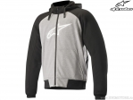 Sweat à capuche pour moto Chrome Sport (gris/noir) - Alpinestars