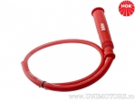 Tapa de bujía CR3 Racing con resistencia de 5 Kohm en silicona roja con cable de 500mm - NGK