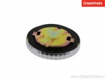 Tapa de depósito de combustible cromada universal sin llave, con diámetro exterior de 85mm y diámetro interior de 58mm - JM