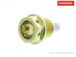 Tappo di scarico olio con magnete Pro Bolt M14 x 1.50 x 12 mm titanio dorato - JM