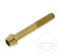 Tornillo de tapa cónica redonda Pro Bolt M10 x 1.25 x 65 mm acero inoxidable A4 dorado - JM