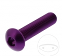 Tornillo de tapa de perno Pro Bolt M10 x 1.25 x 45 mm aluminio violeta - JM