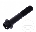 Tornillo de tapa hexagonal Pro Bolt M10 x 1.25 x 50 mm de aluminio Racing negro - JM