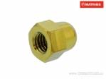 Tuerca cerrada Pro Bolt M6 x 1.00 mm titanio dorado - JM