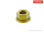 Tuerca con Brida Pro Bolt M8 x 1.25 mm de Titanio Dorado