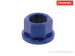 Tuerca de brida de titanio azul Pro Bolt M12 x 1.50 mm - JM