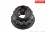 Tuerca de collar autobloqueante Pro Bolt M8 x 1.25 mm BI-HEX titanio negro - JM