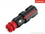 Universal plug black/red - JM