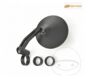 Universal round mirror Daytona black color mounted on handlebar end - JM