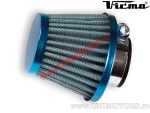 Universal Tuning Air Filter - D.28/35mm / Right Angle / Conical (Blue) - (Vicma)