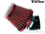 Universal Tuning Air Filter - D.28/35mm / Right Angle / Conical (Red) - (Vicma)