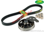 Variatore e cinghia di trasmissione TOP Performances - Aprilia SR 50 R / Gilera DNA / Runner / Stalker / Piaggio Free / NRG / NT