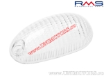 Vidro de sinalização frontal branco esquerdo - Gilera Typhoon / Storm / Piaggio NTT / NRG / Zip Fast Rider / Zip SP - (RMS)