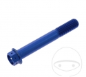 Vis à tête hexagonale Pro Bolt M10 x 1.25 x 70 mm en aluminium Racing bleu - JM