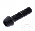 Vis de capuchon conique rond Pro Bolt M10 x 1.25 x 35 mm acier inoxydable A4 noir - JM