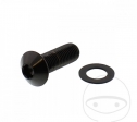 Vis de capuchon de boulon Pro Bolt M10 x 1.25 x 30 mm acier inoxydable A4 noir - JM