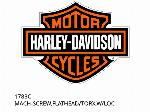 VIS MACH, TÊTE PLATE/TORX, AVEC LOCALISATEUR - 1783C - Harley-Davidson