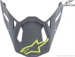 Vizier voor enduro / cross helm Radium (grijs / mat geel) - Alpinestars