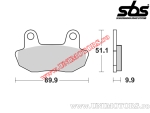 Vordere Bremsbeläge - SBS 561HF (Keramik) - (SBS)