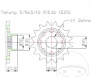 Vorderes Ritzel Esjot - 16 Zähne (Teilung 525) - MV Agusta Brutale 800 / RC / Rosso / RR / Dragster 800 / RC / RC SCS / RR Pire