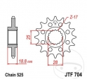 Vorderes Ritzel JTF704.15 (Teilung 525) - Aprilia ETV 1000 / RST 1000 / RSV 1000 / R / RSV4 1000 / R / RF / RSV4 1100 / SL 1000 