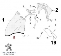 Vorderradkotflügel Dichtung - Peugeot Vclic / Vclic Evolution 4T 50cc - Peugeot