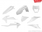 White plastic set - KTM EXC 150 TPI / EXC 300 TPI / EXC-F ('20-'22) / EXC-F 350 ie 4T Sixdays ('20-'21) - Polisport