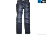 Women's Motorcycle/Casual Jeans PMJ Jeans FLOM13 Florida Denim Dark (Dark Blue) - PM Jeans