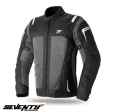 Women's Touring Seventy Summer Motorcycle Jacket Model SD-JT46 Color: Black/Grey - Black/Grey, L