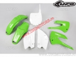 Zestaw plastikowych części restylizacyjnych (biały / zielony) - Kawasaki KX 85 ('01-'12) - UFO